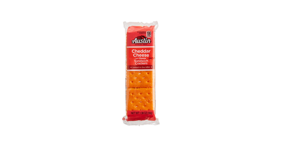 Austin Cheddar Cheese on Cheese Sandwich Crackers 1.38 oz