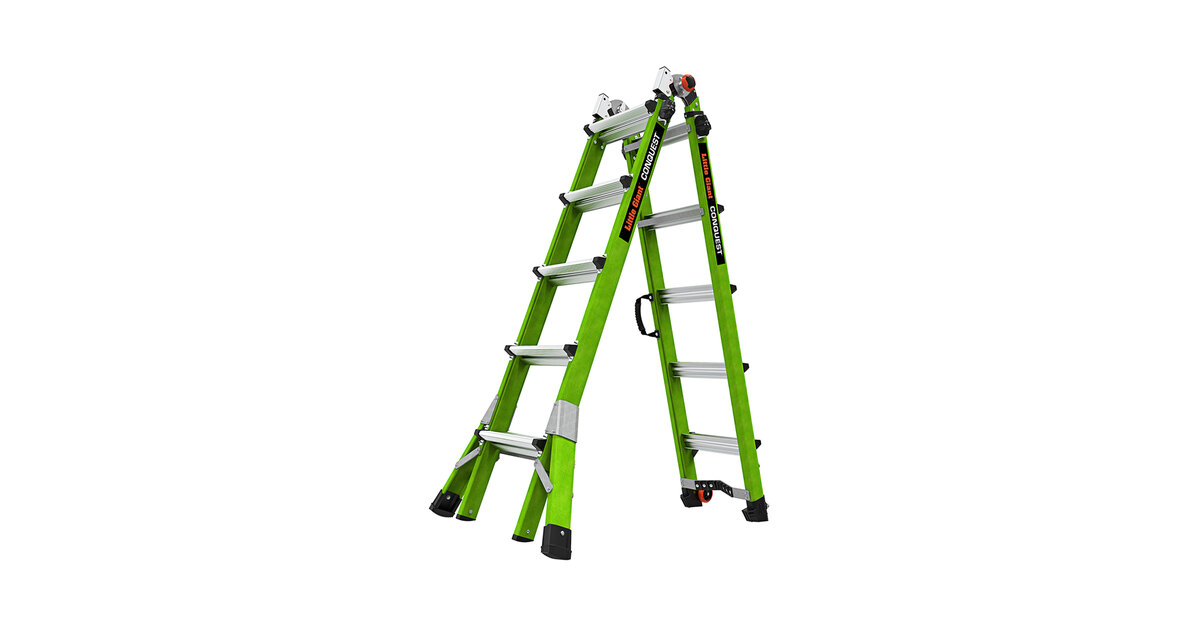 Little Giant Conquest 2.0 11' - 19' Type 1A Green Fiberglass