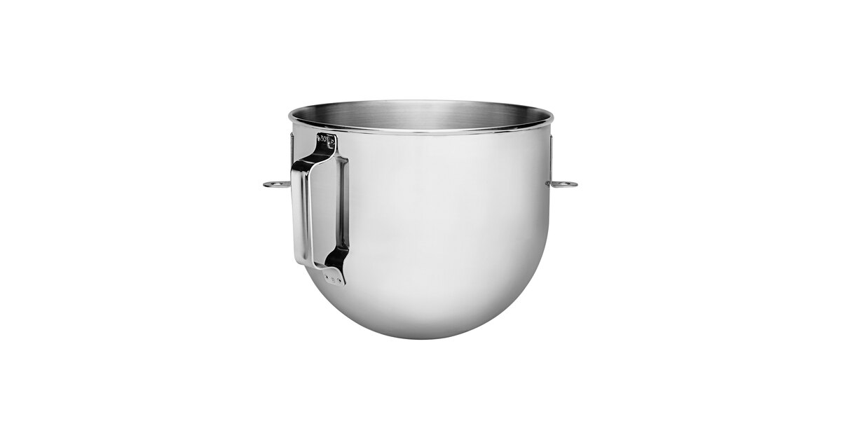 KitchenAid K5ASB 5 Qt. Stainless Steel Mixing Bowl with Handle for 