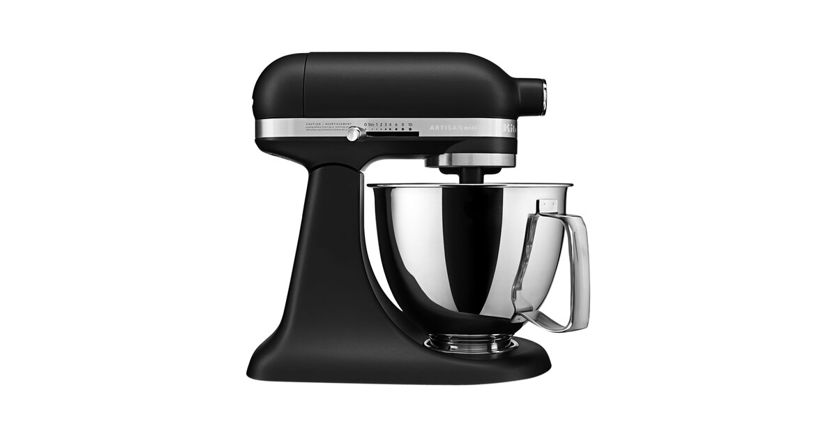 KitchenAid KSM3316XBM Mini Plus 3.5 Qt. Matte Black Tilt Head