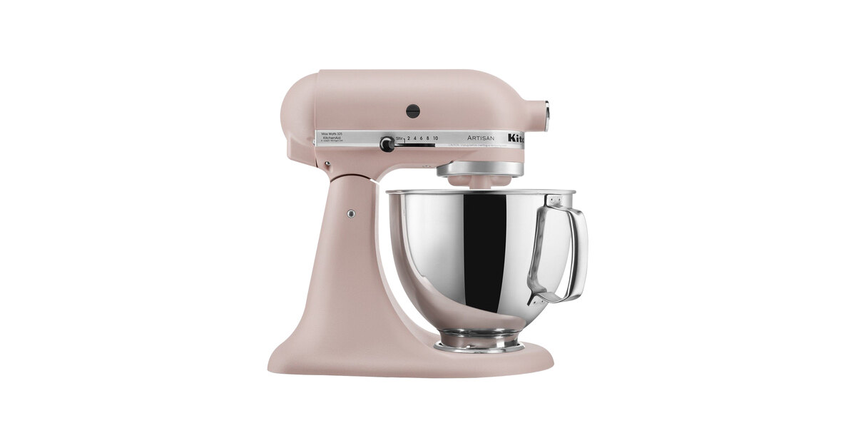KitchenAid KSM150PSFT Artisan Series Feather Pink 5 Qt. Tilt