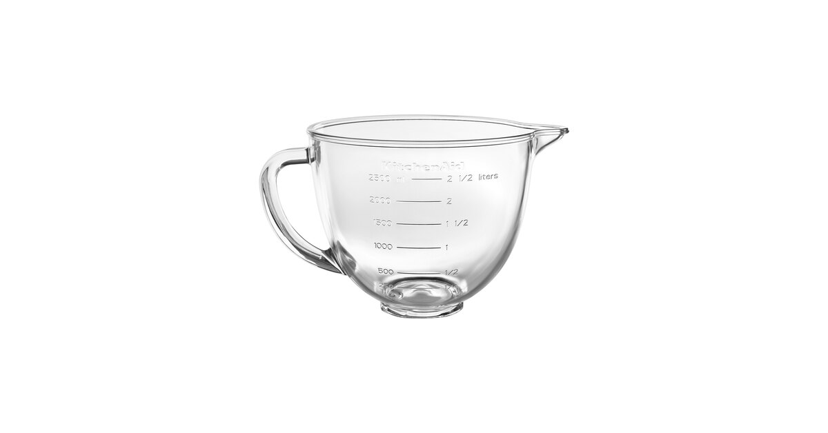 KitchenAid KSM35GB Artisan Mini 3.5 Qt. Glass Mixing Bowl with
