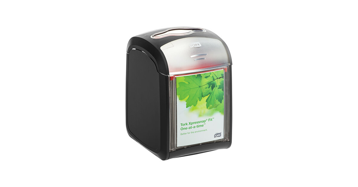 Tork Xpressnap Fit 7232000 Black Tabletop Interfold Napkin