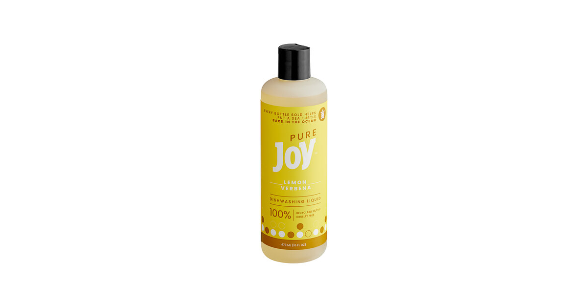 JoySuds Pure Joy 43622 16 oz. Lemon Verbena Dishwashing Liquid