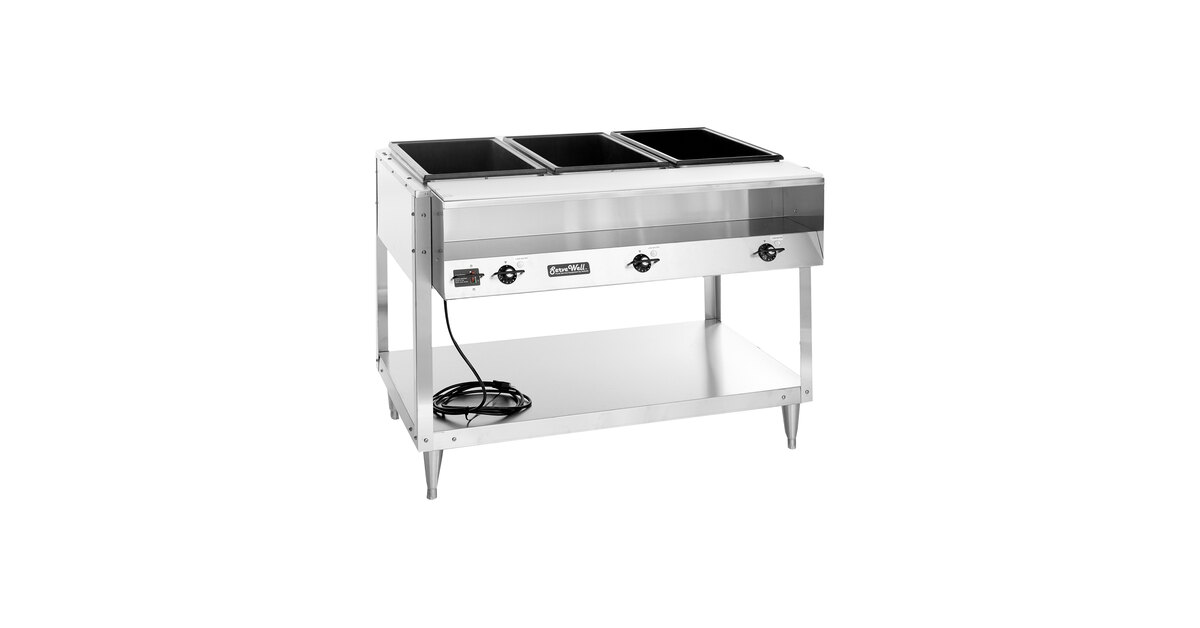 Vollrath 38117 ServeWell® Electric Three Pan Hot Food Table 208