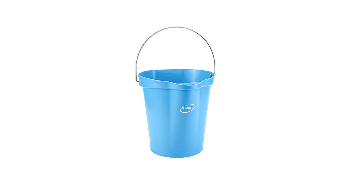 Vikan 56863 3 Gallon Blue Hygiene Bucket