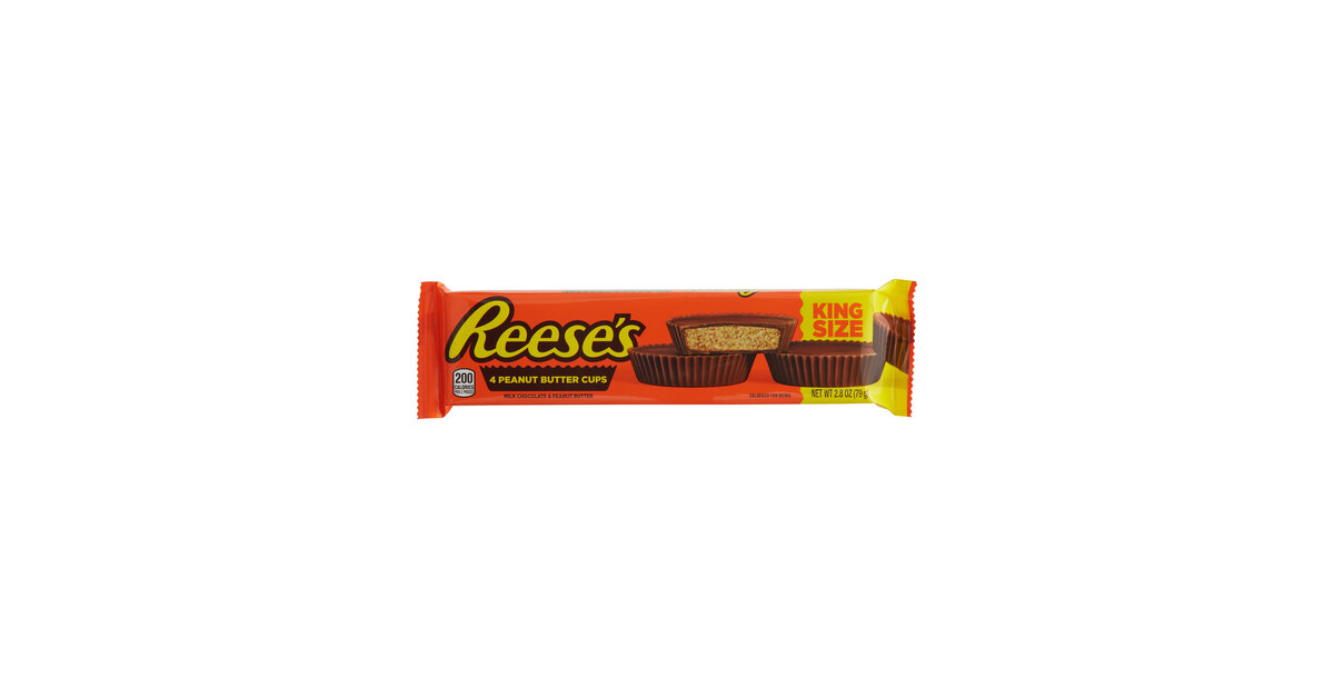 REESE'S Big Cup Milk Chocolate King Size Peanut Butter Cups, Candy Packs,  2.8 oz (16 Count)