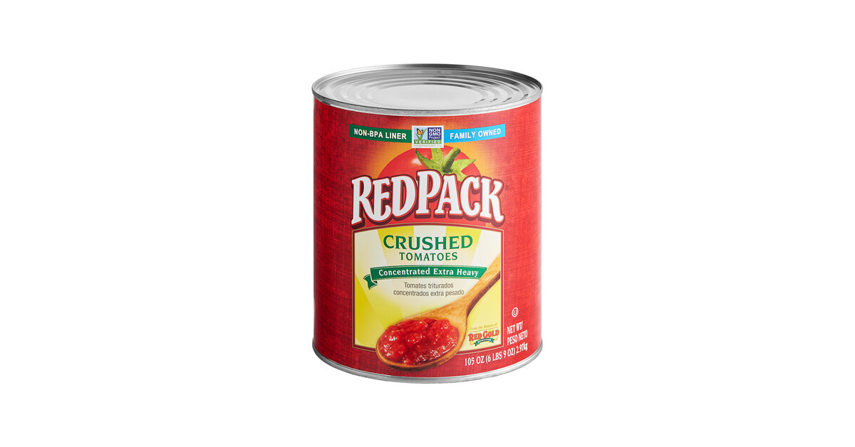 RedPack Extra-Heavy Concentrated Crushed Tomatoes #10 Can - 6/Case