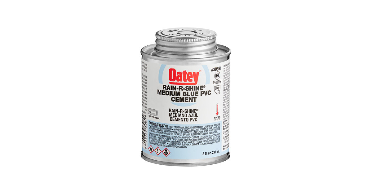 Oatey Rain-R-Shine 30891 8 oz. PVC Medium Blue Cement