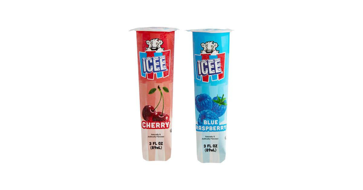 ICEE Cherry and Blue Raspberry Freeze Tube Variety Pack 3 fl. oz