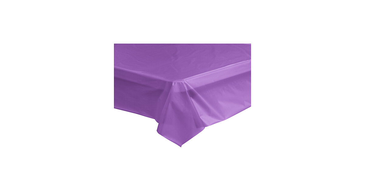 Amscan Purple 3-Ply Paper Table Cover - 54" X 108" Waterproof Liner, Party Supplies