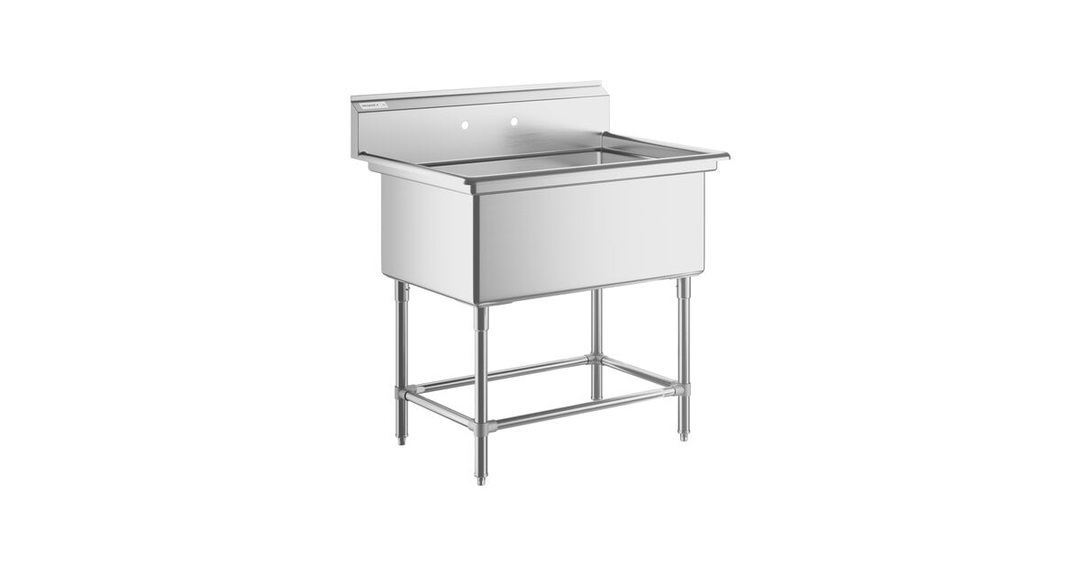 展示アウトレット品 CRASH GATE SINK TABLE 1800 1 1 Bowl Underbar Dump Sink - 14 1/2