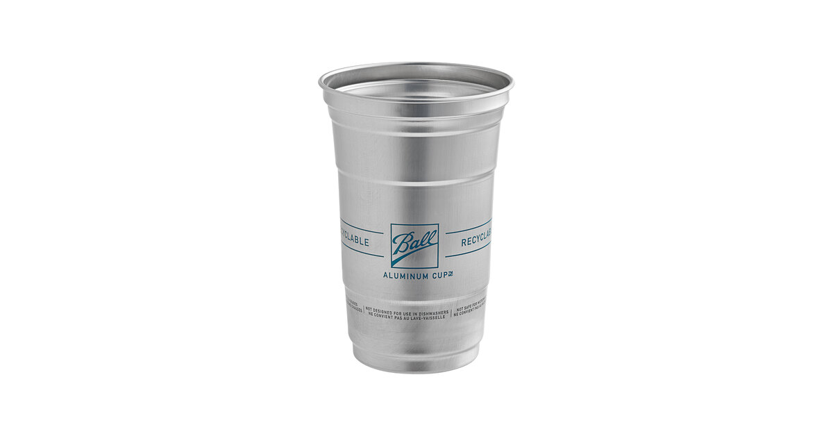 Recyclable aluminum disposable cups from Ball corp. Pretty cool