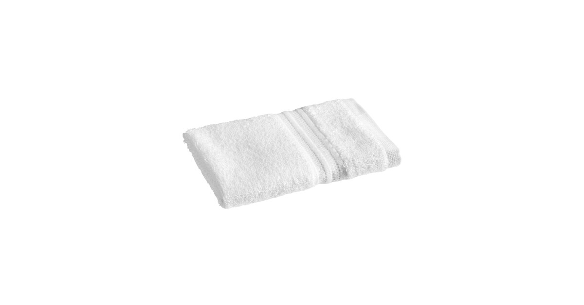 Lavex Premium 13 x 13 100% Ring-Spun Cotton Wash Cloth 1.5 lb. - 12/Pack