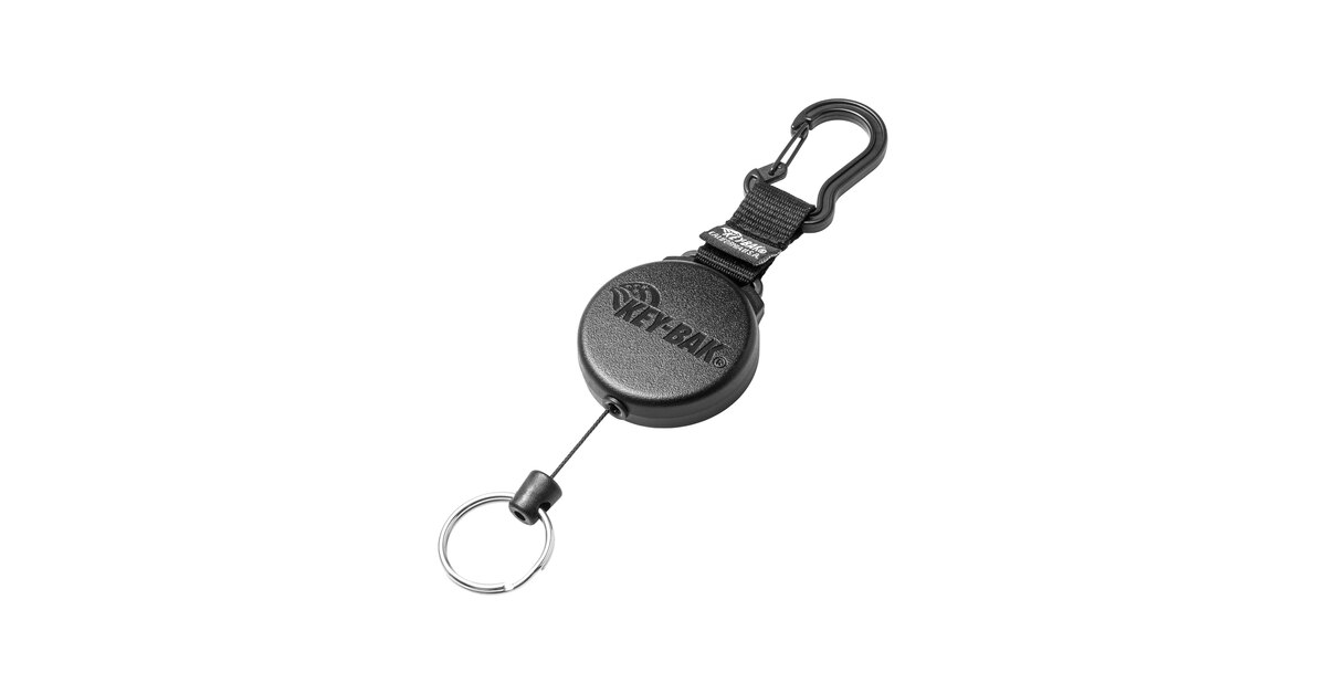 KEY-BAK Securit Heavy-Duty Keychain with Carabiner, Split Ring, and 48  Dupont Kevlar® Cord 0488-804