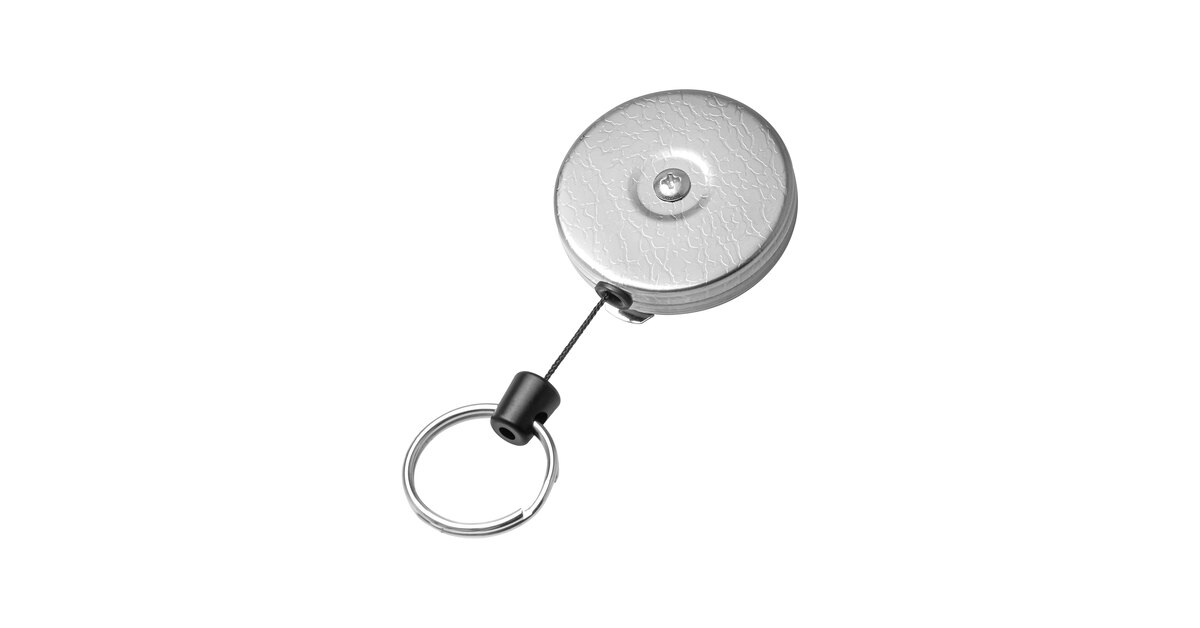 KEY-BAK Original Heavy-Duty Chrome Keychain with Belt Clip, Split