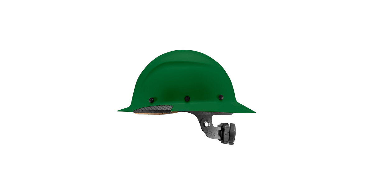 GREENMAX　50791 Lift Safety Dax Green Fiber Resin Full Brim Hard Hat HDF-19GG
