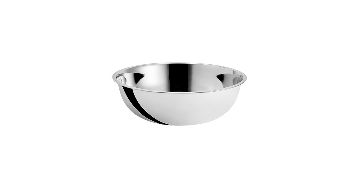 Choice Standard Stainless Steel Mixing Bowls - Select Your Size, Dishwasher Safe & Stackable