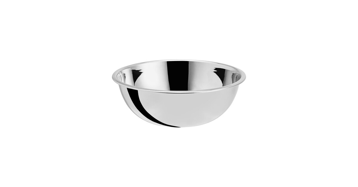 Choice 0.75 Qt. Heavy Weight Stainless Steel Mixing Bowl