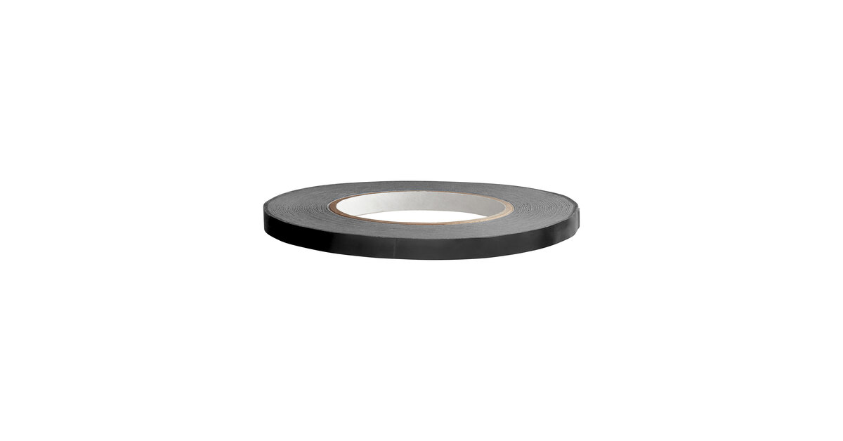 Lavex Black Poly Bag Sealer Tape 3/8 x 180 Yards (9mm x 165m)