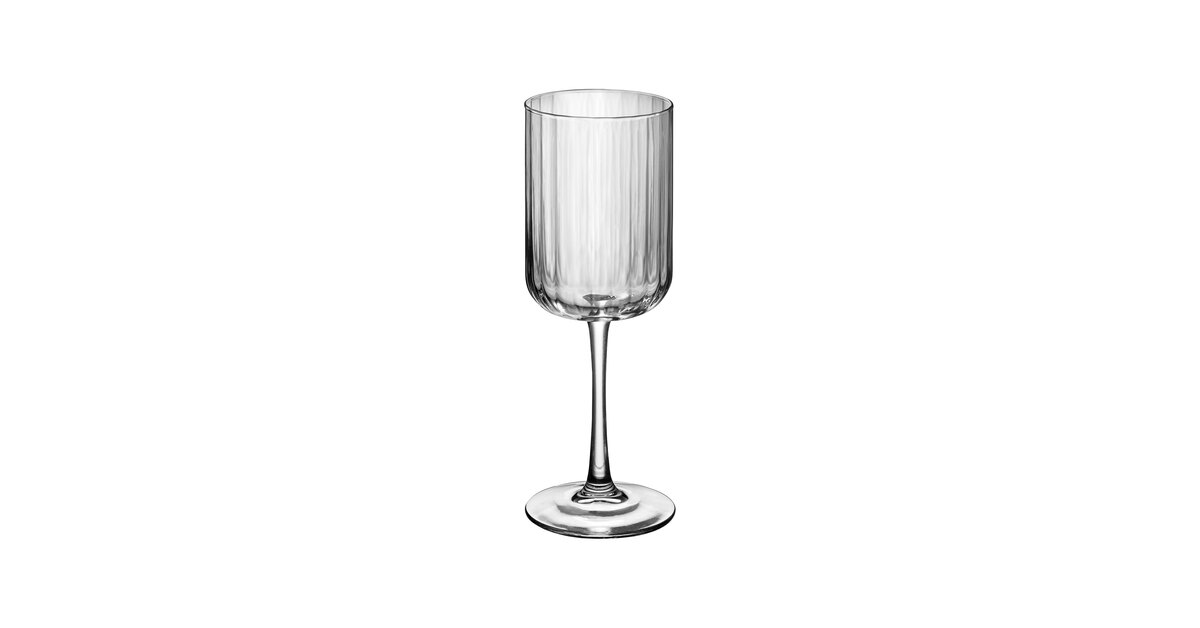 Libbey Paneled Champagne Flute Glasses, 7.5-ounce, Set of 4 