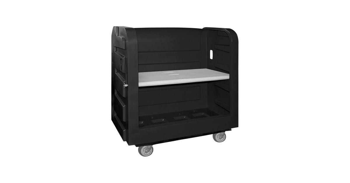 Royal Basket Trucks 36 Cu. Ft. Black Turnabout Bulk Transport
