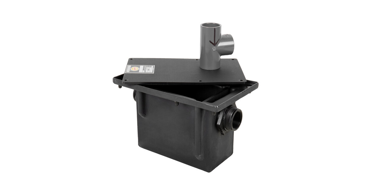 Zurn Elkay GT2702-04 8 lb. 4 GPM Polyethylene Grease Trap with 2