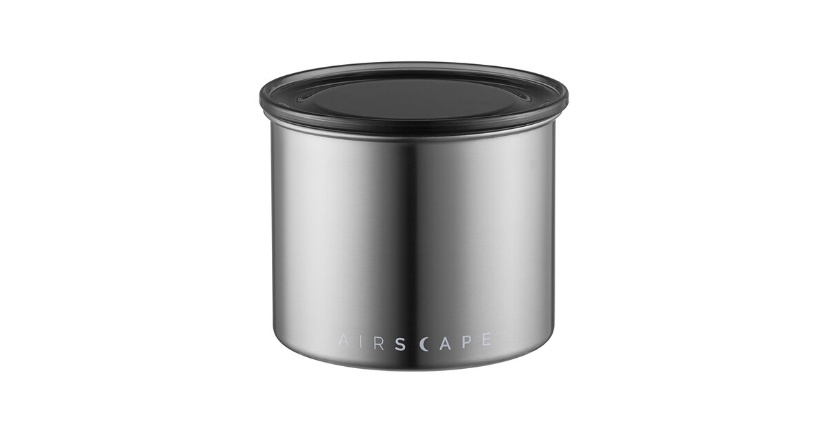 Planetary Design Airscape 10 oz. Matte Black Stainless Steel Round Airtight  Food Storage Container AS1704