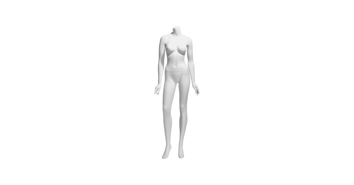 Eve White Abstract Female Mannequin (Pose 1 of 6)