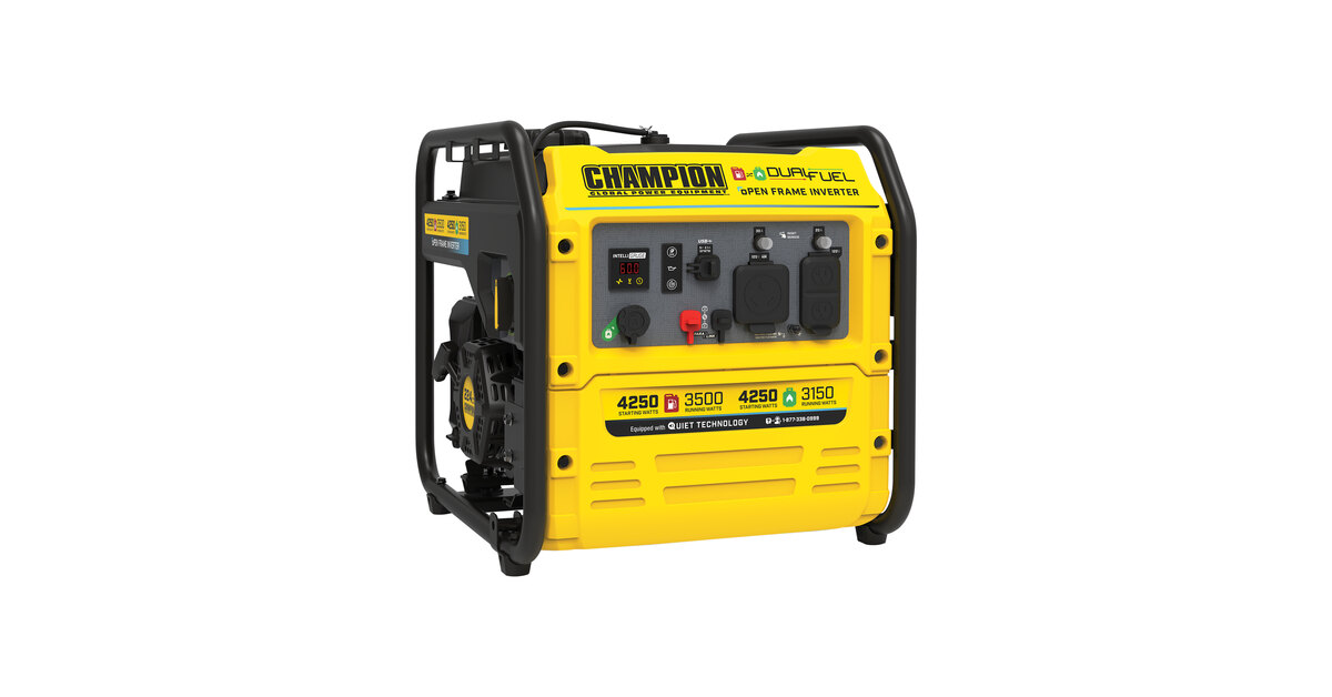 Champion Power Equipment 224 CC Dual Fuel Open Frame Portable