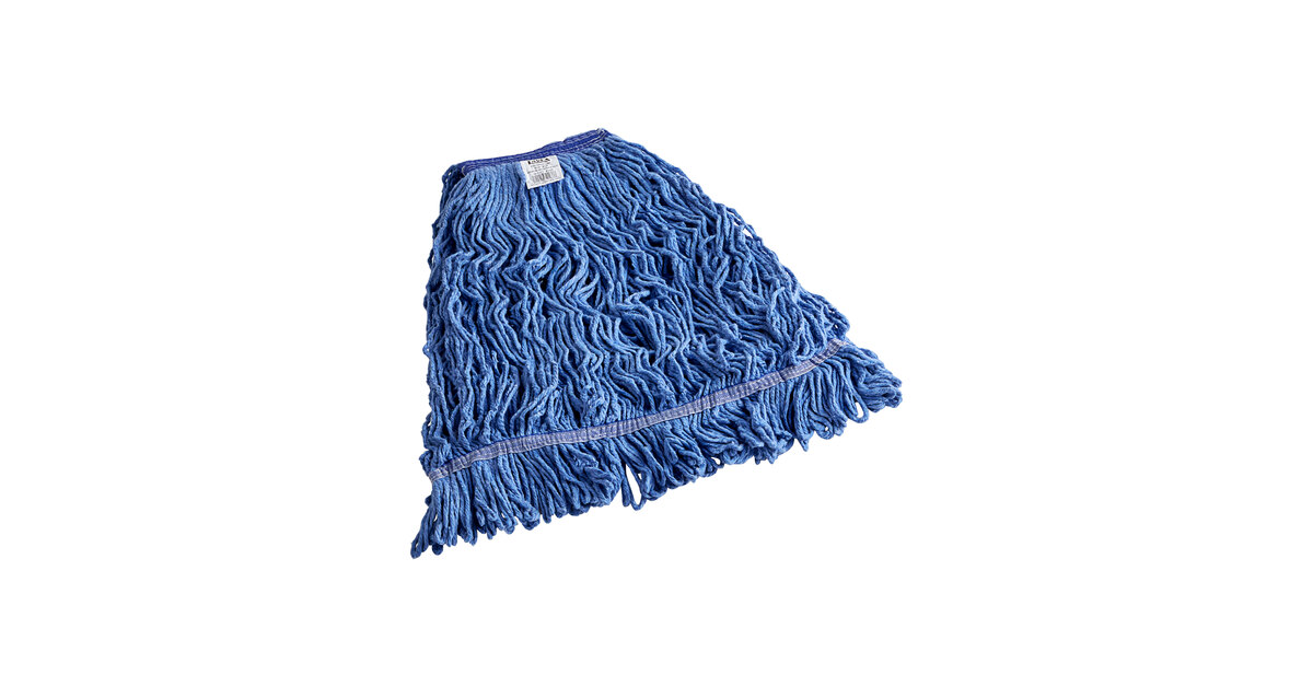 Lavex 32 oz. Blue Cotton Blend Looped End Mop Head with 1