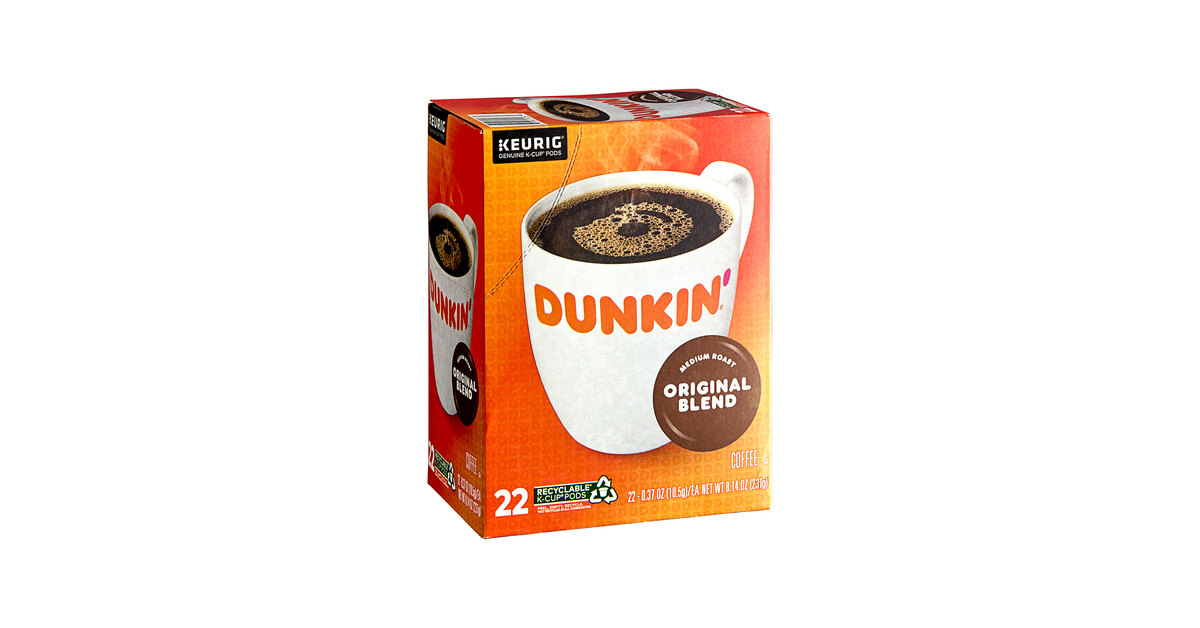 コーヒー Inside23 Original blend coffee Dunkin' Medium Roast Original Blend Coffee, Keurig K-Cup