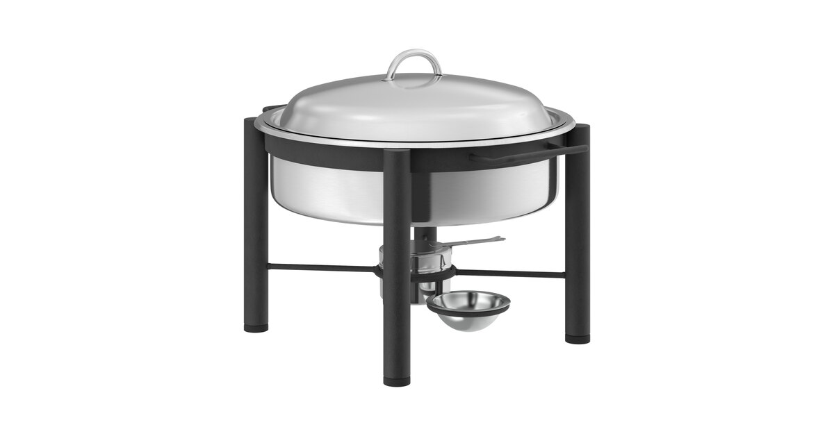 Acopa 6 Qt. Wrought Iron Pillar Chafer Set