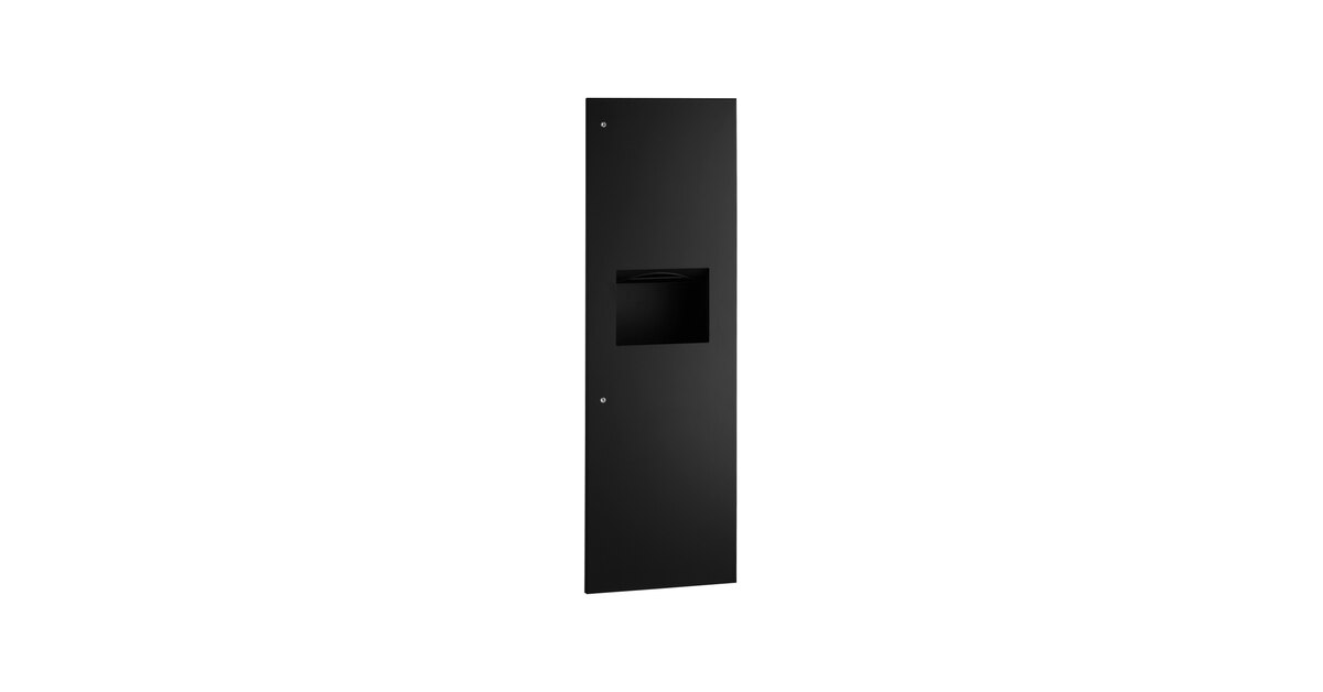 Bobrick B-39003.MBLK TrimLineSeries 12 Gallon Recessed Paper Towel