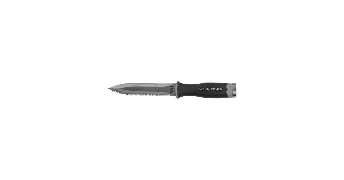 Klein Tools DK06 Knife, Serrated Stainless Steel Bladed Duct