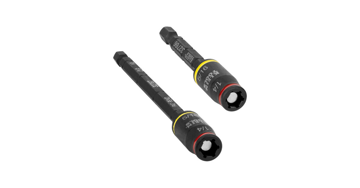 Klein Tools 2-Piece 3-in-1 Impact Flip Socket Set 32768