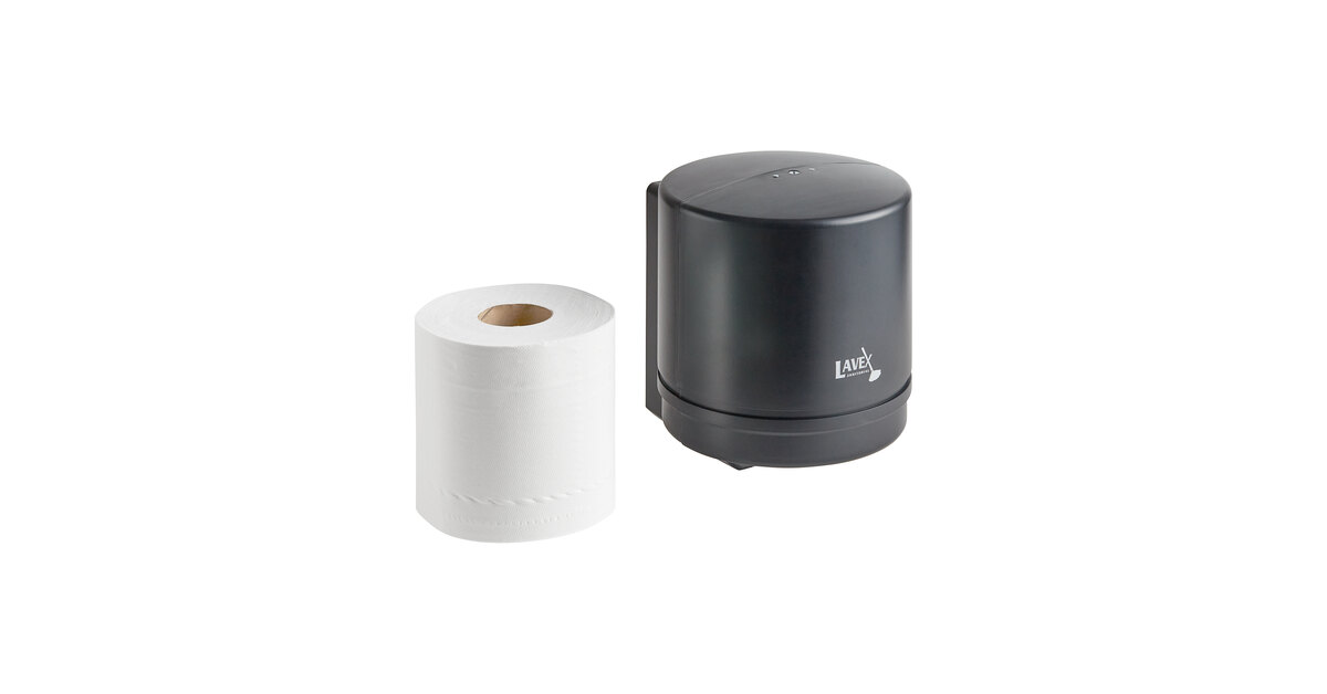 Lavex Translucent Black Auto-Cut Hands Free Paper Towel Dispenser