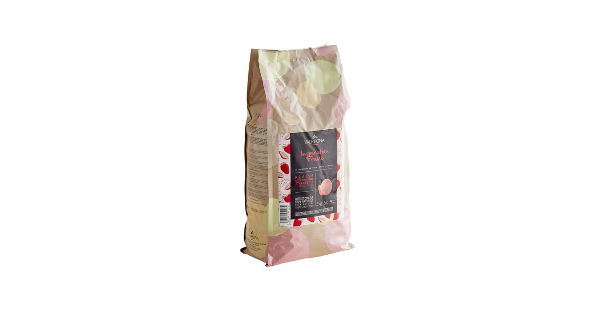Valrhona Strawberry Inspiration Couverture Feve 6.6 lb