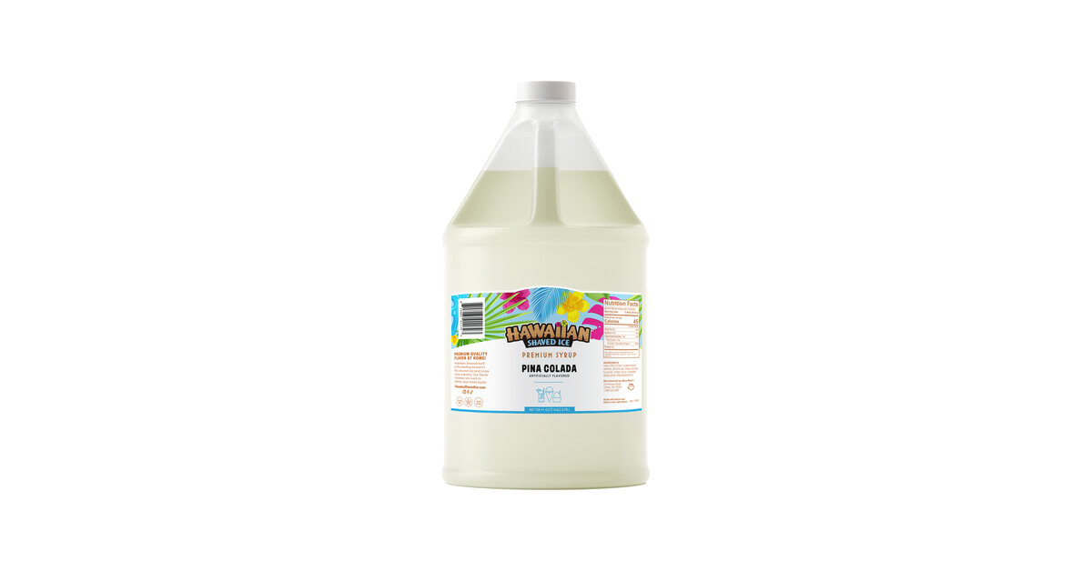 Tropical Snow Cone Syrup – 1 Litre Bottle For Shave Ice & Slushies