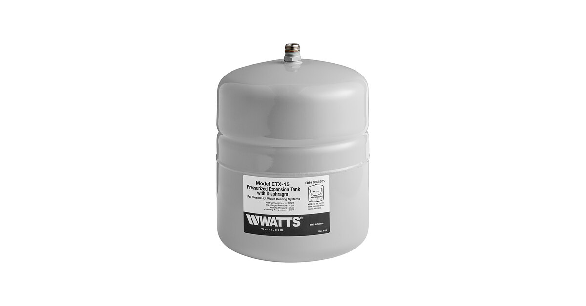 Watts 0066605 ETX-15 Gallon Pressurized Expansion Tank for