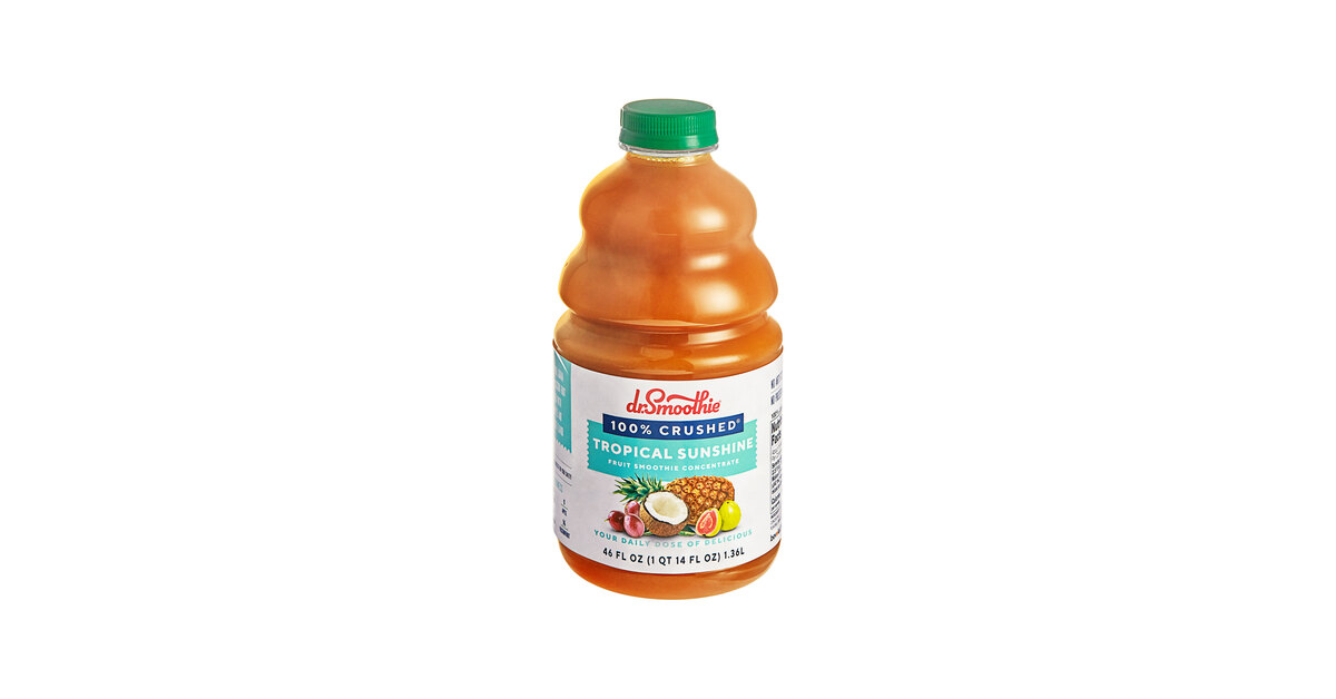 Dr. Smoothie 100% Crushed Tropical Sunshine Fruit Smoothie Mix 46