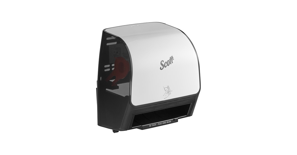 Scott® Slimroll 47259 White / Black Wall Mount Automatic Paper