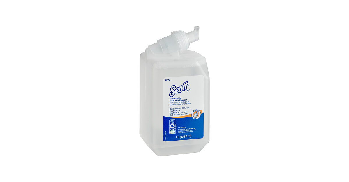 Scott® 91554 33.8 oz. Clear Fresh Scent Antimicrobial Foaming Hand