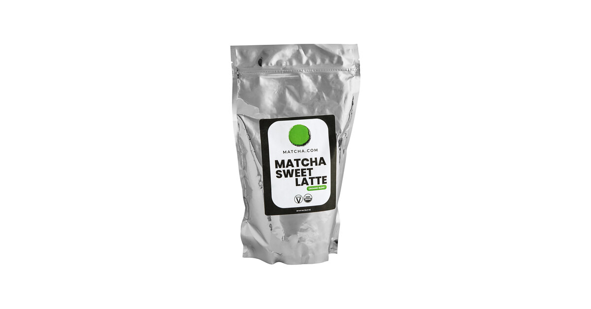 Matcha.com Organic Sweetened Matcha Latte Mix 2.2 lb. (1kg)