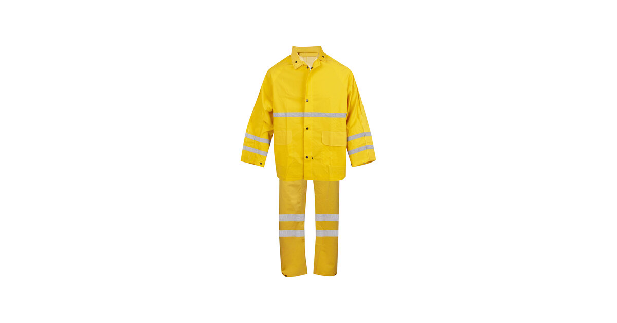 Cordova Riptide Hi-Vis Yellow 3-Piece PVC / Polyester Rainsuit