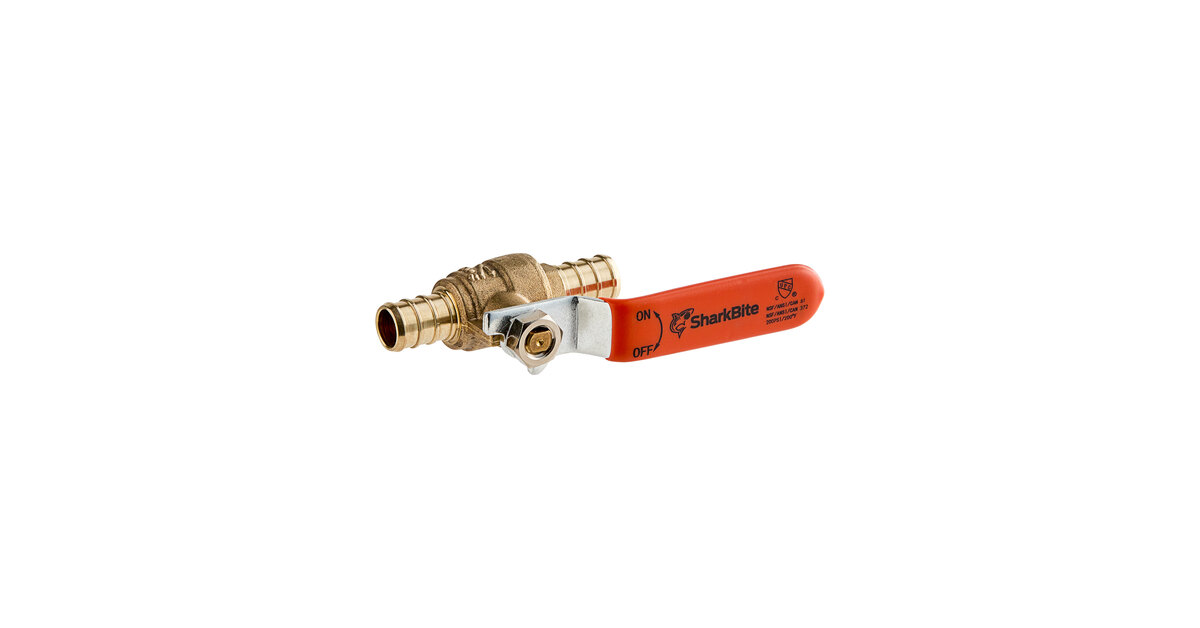 SharkBite 24606Z2 - Valvola A Sfera A Crimpare 1/2 Per Tubi PEX, Confezione Da 2 Pezzi