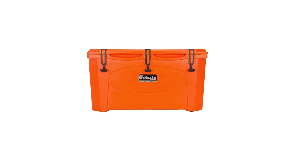 Grizzly Cooler Orange 60 Qt. Extreme Outdoor Merchandiser / Cooler