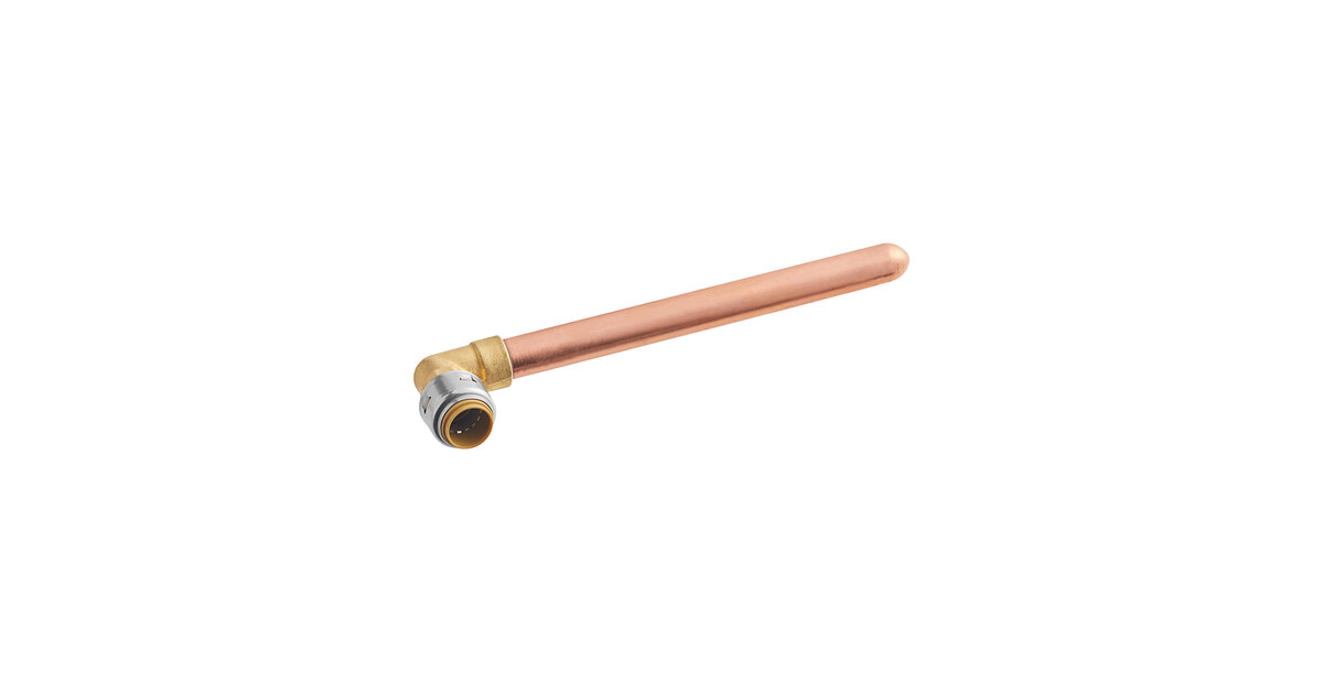 SharkBite EvoPEX 1/2-in Push-to-Connect 90-Degree Elbow X 8-in Length Copper Stub Out With Bracket K25815WP At
