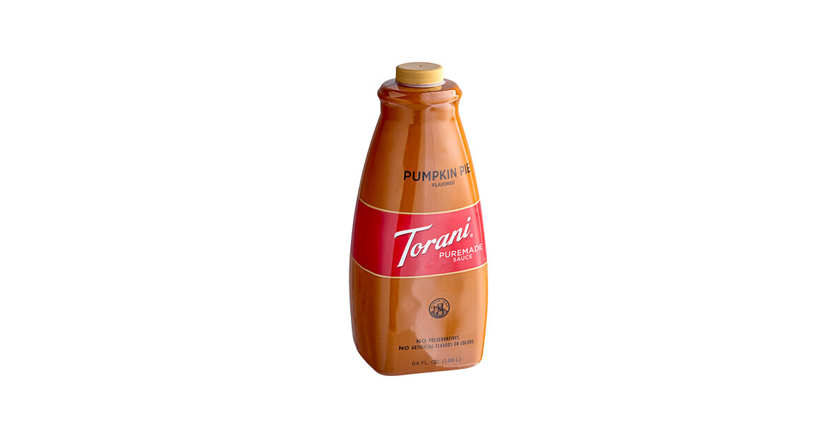 Torani Puremade Pumpkin Pie Flavoring Sauce 64 4/Case