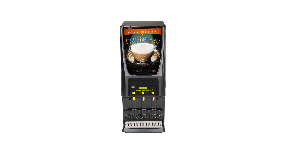 Curtis PCGT3 Primo Cappuccino Dispenser with Three Hoppers - 120V